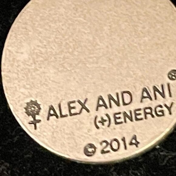 2014 Alex & Ani “Path of Life” pull chain silver tone charm bracelet - Picture 4 of 10
